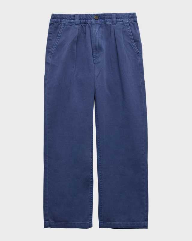 Boy's Pleated Twill Straight-Leg Pants, Size 3-6